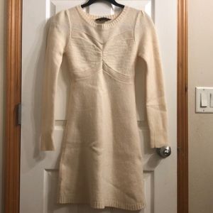BCBG Maxazria Wool Dress Cream